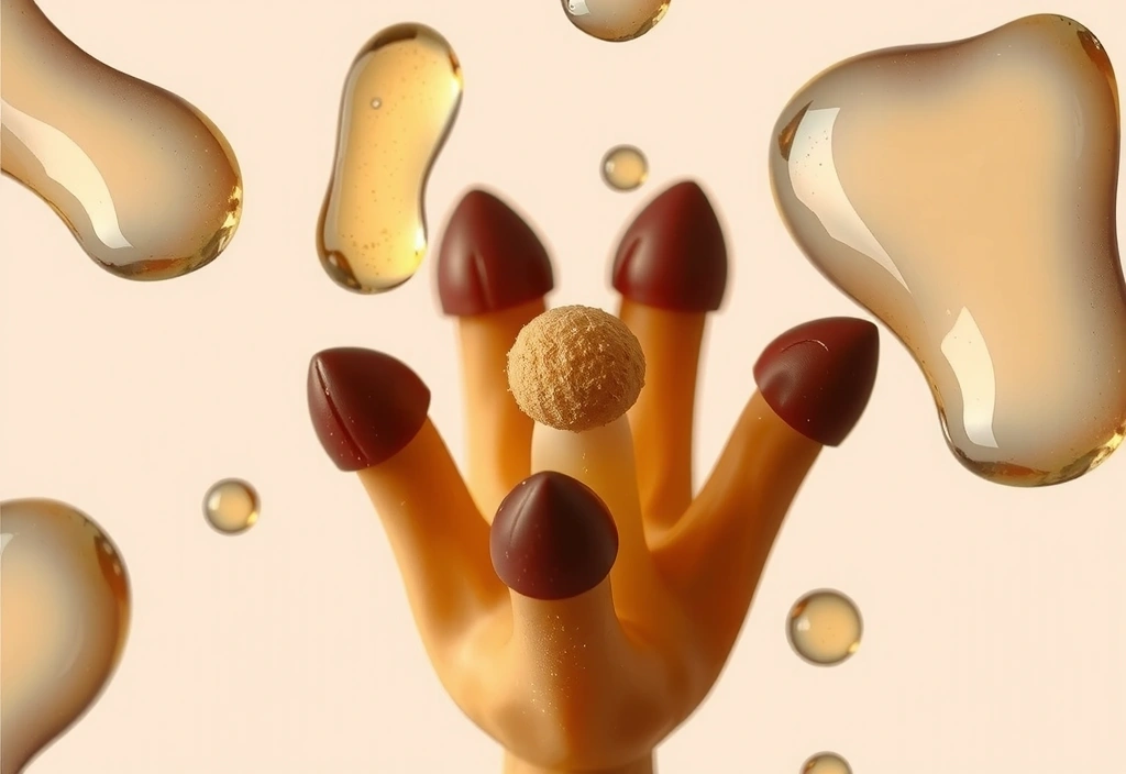 Abstract image related to wellness, skincare, or natural health, no text. Focus on unique botanical structures or patterns.